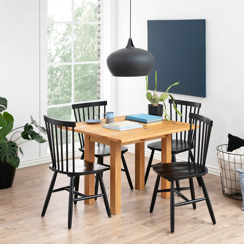 Riano Dining Chairs in Black Set of 2 - TidySpaces