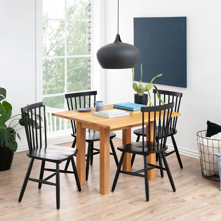 Riano Dining Chairs in Black Set of 2 - TidySpaces