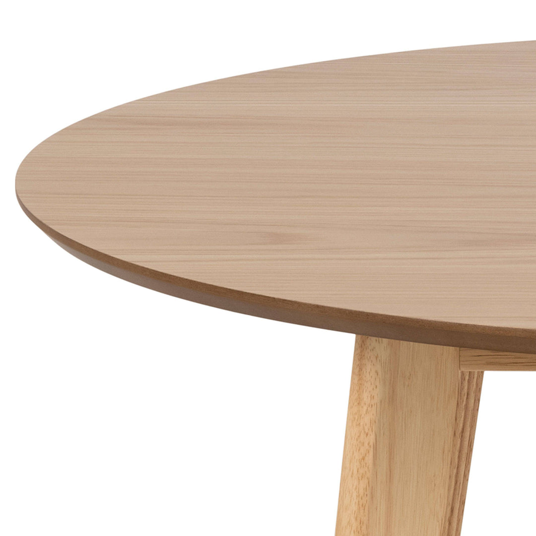 Roxby Round Dining Table in Oak 105x76cm - TidySpaces