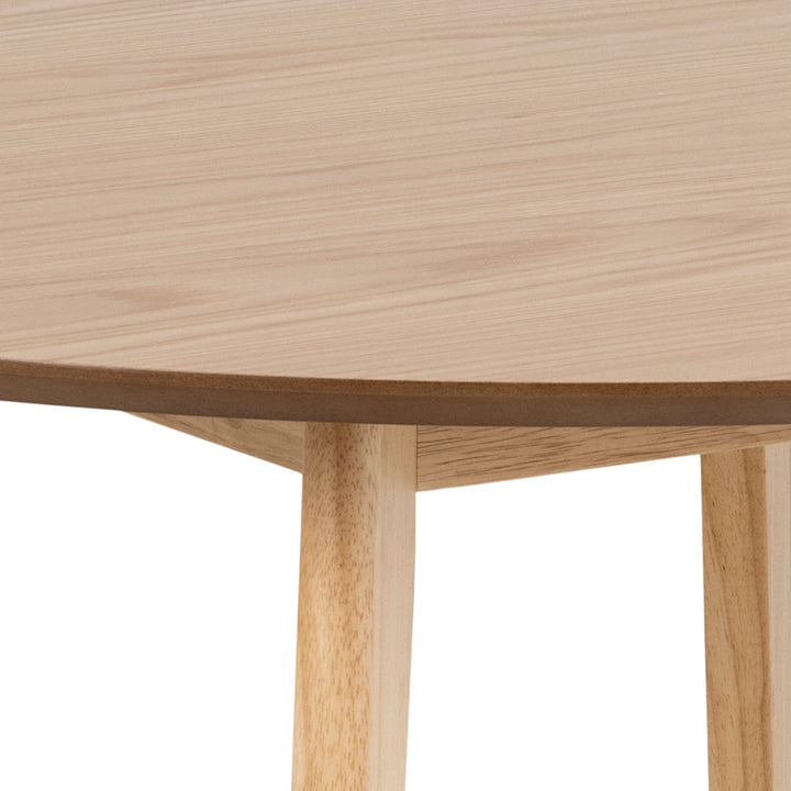 Roxby Round Dining Table in Oak 105x76cm - TidySpaces