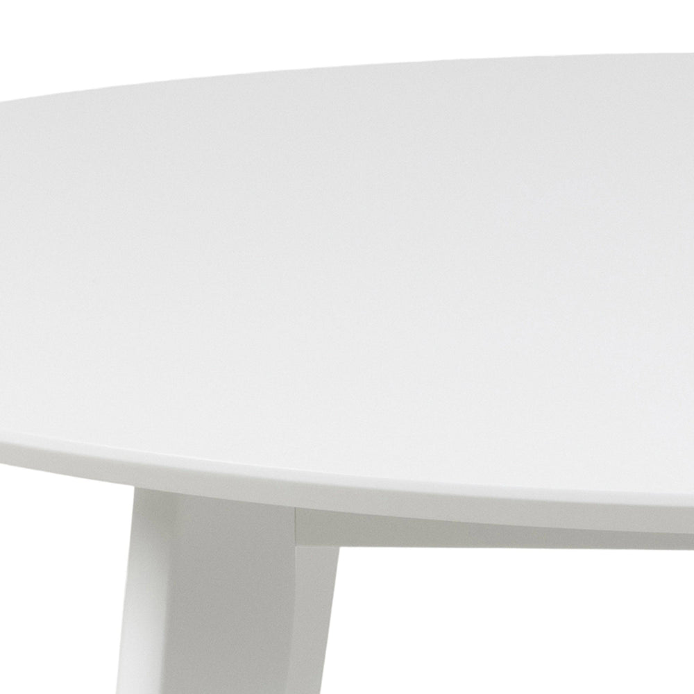 Roxby Round Dining Table in White - TidySpaces