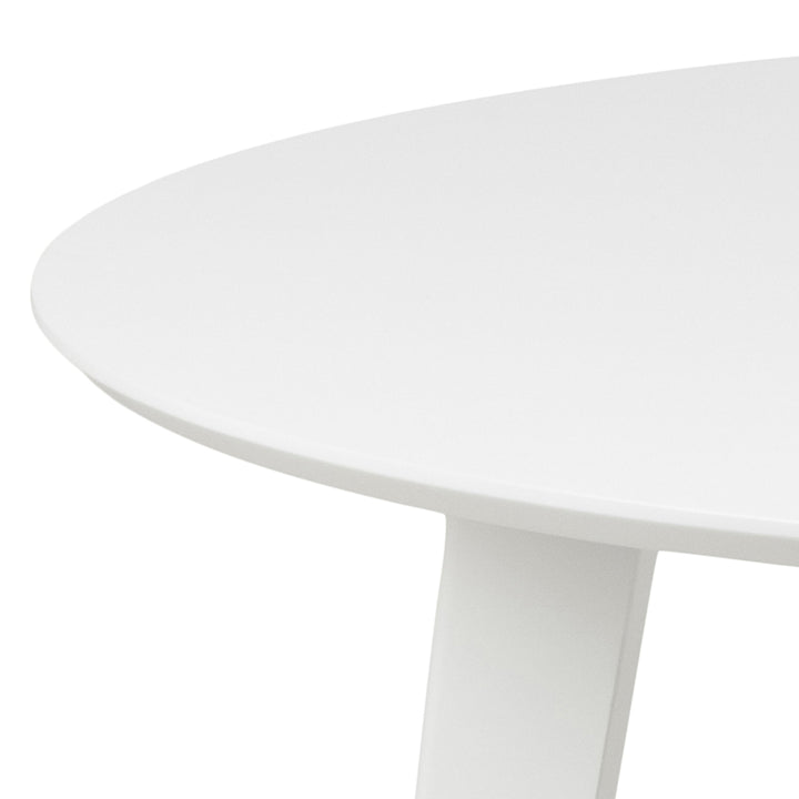 Roxby Round Dining Table in White - TidySpaces