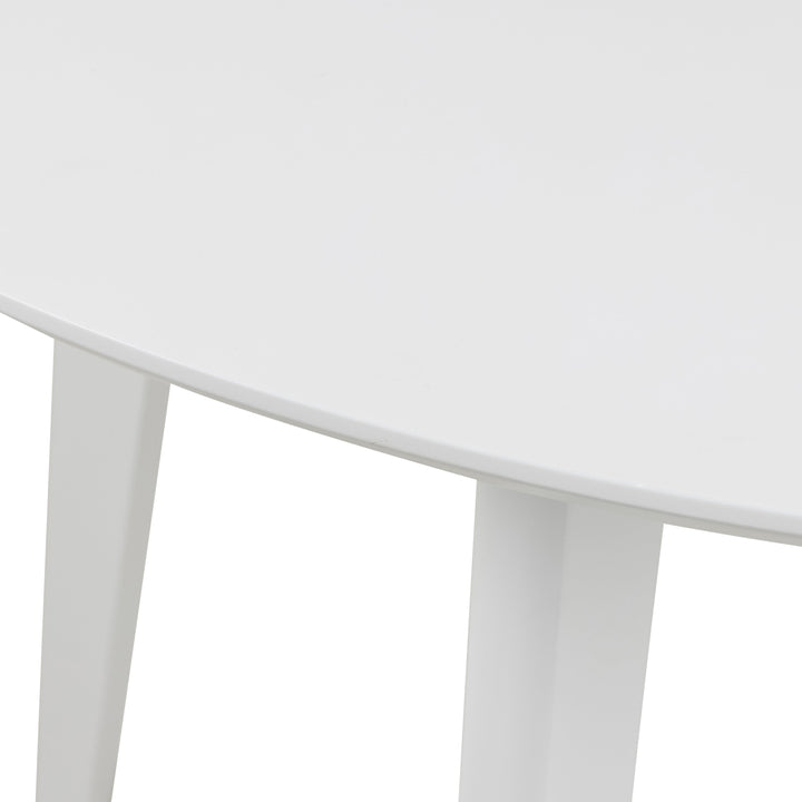 Roxby Round Dining Table in White - TidySpaces