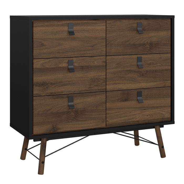 Ry 3 Piece Bundle, Bedside, Chest and 3 Door 3 Drawer Wardrobe - TidySpaces