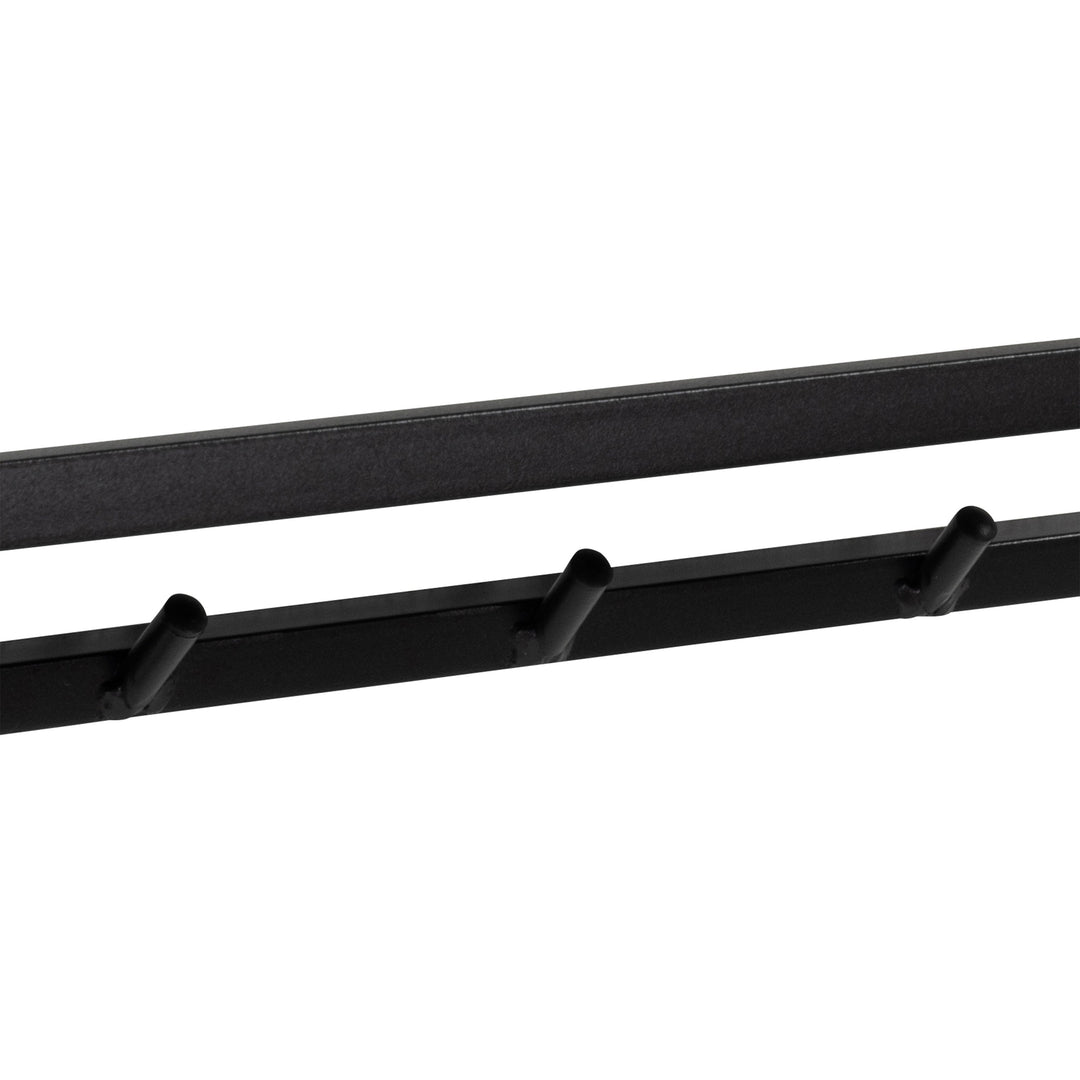 Seaford Coat Rack in Black And Oak - TidySpaces