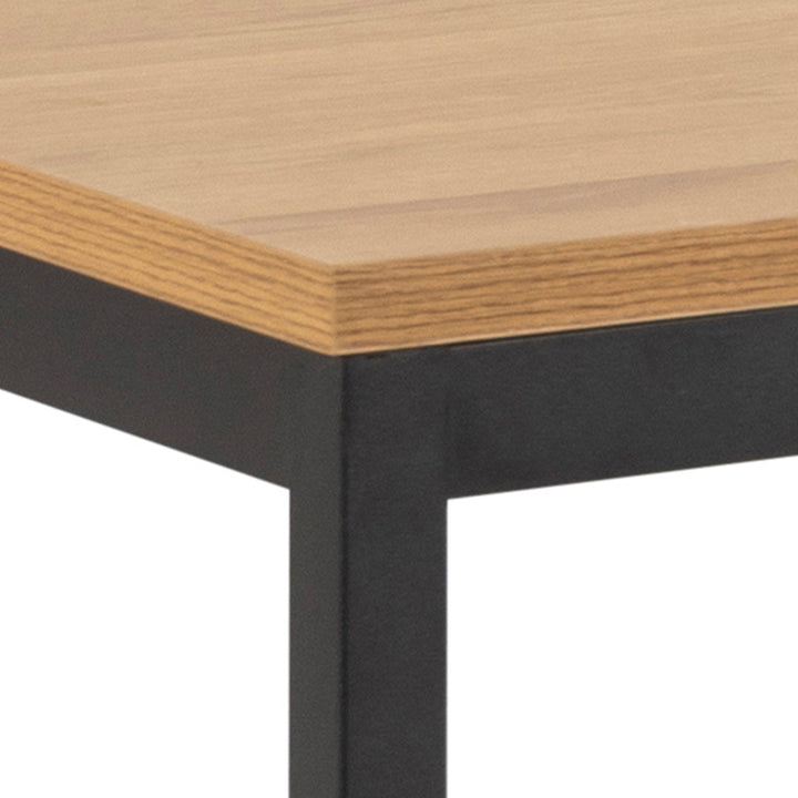 Seaford Dining Table in Black & Oak - TidySpaces