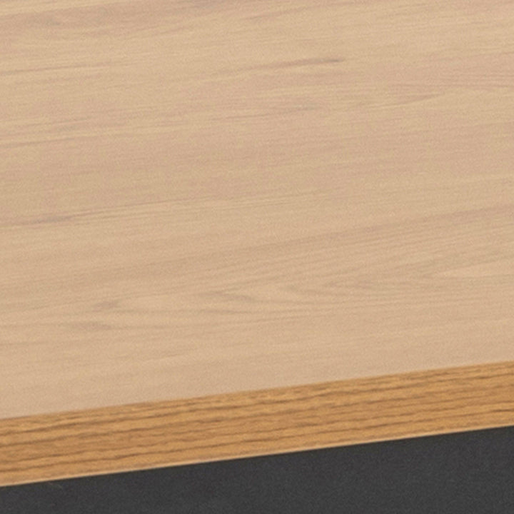 Seaford Dining Table in Black & Oak - TidySpaces