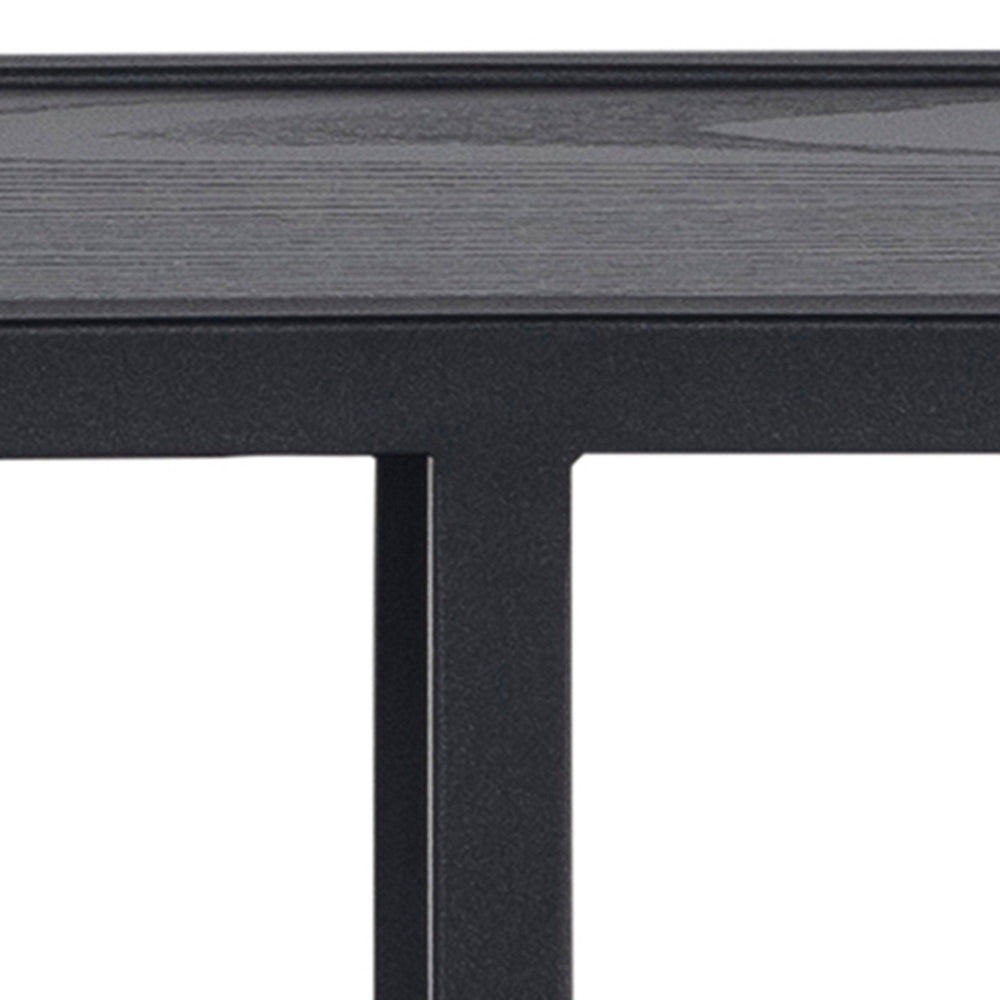 Seaford Octagonal Metal Wall Shelf in Black - TidySpaces