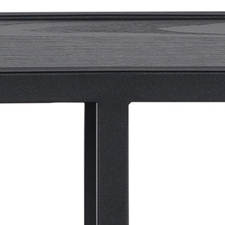 Seaford Octagonal Metal Wall Shelf in Black - TidySpaces