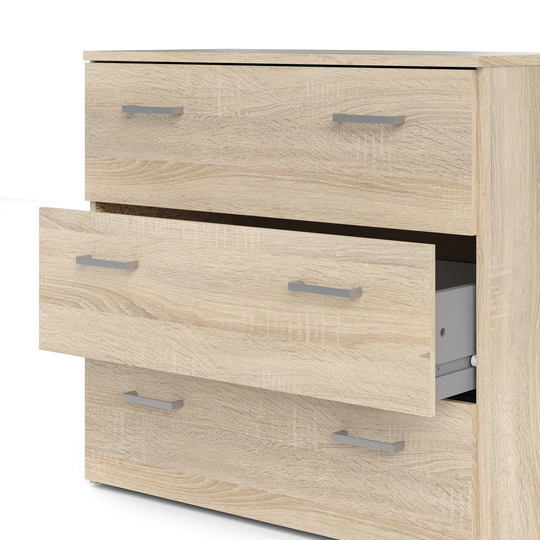 Space Chest of 3 Drawers in Oak - TidySpaces