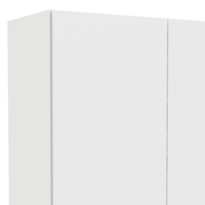 Space Wardrobe with 2 Doors + 1 Drawer in White 1750 - TidySpaces