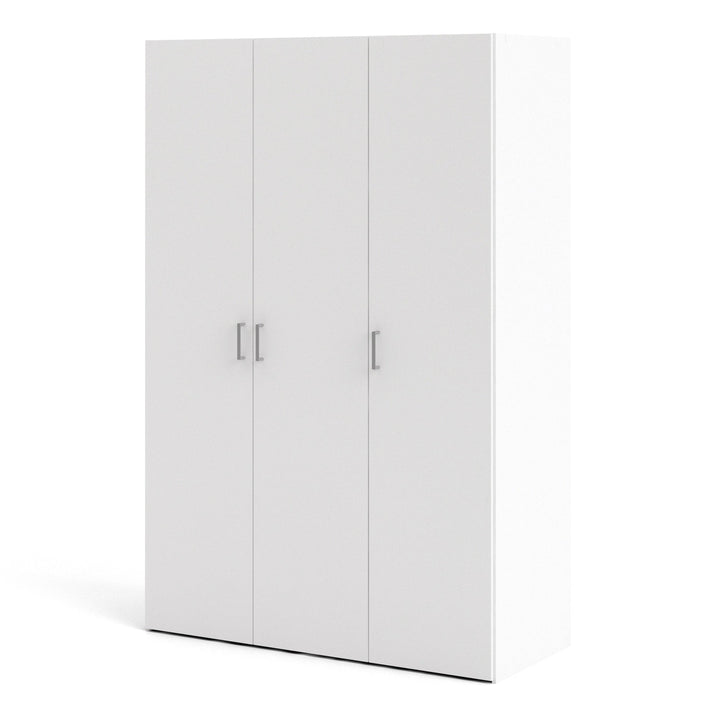 Space Wardrobe with 3 doors White 1750 - TidySpaces