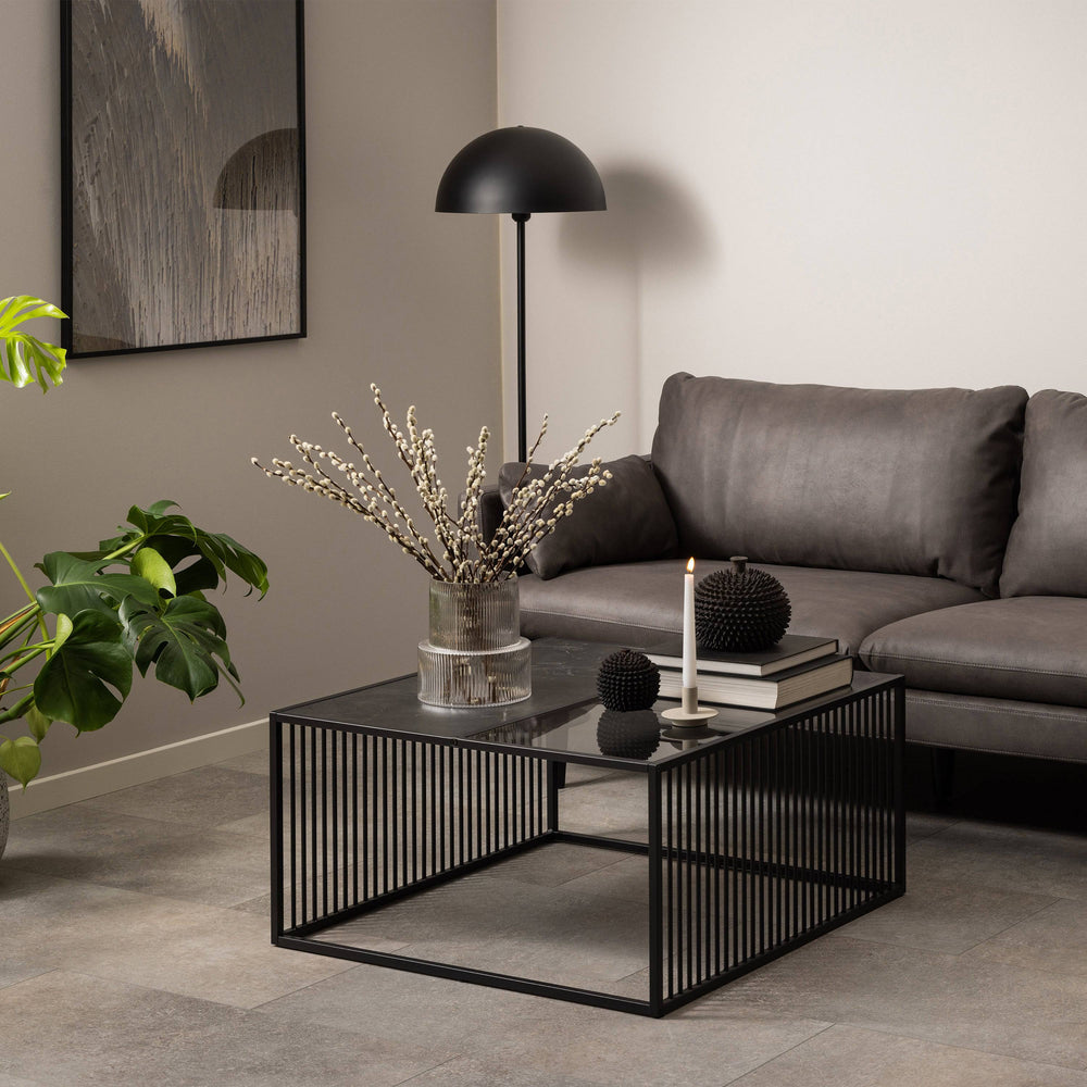 Strington Square Coffee Table in Black - TidySpaces