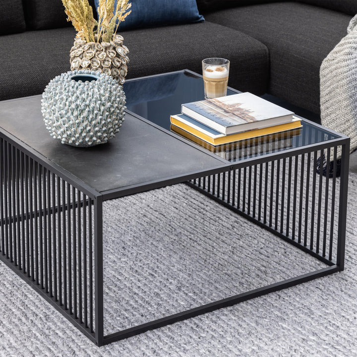 Strington Square Coffee Table in Black - TidySpaces