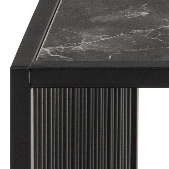 Strington Square Coffee Table in Black - TidySpaces