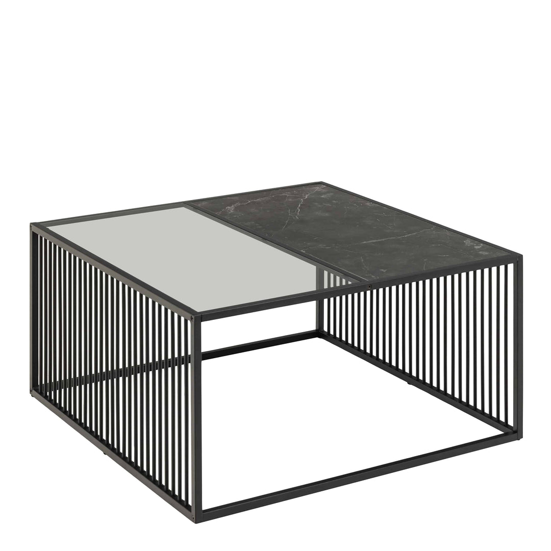 Strington Square Coffee Table in Black - TidySpaces