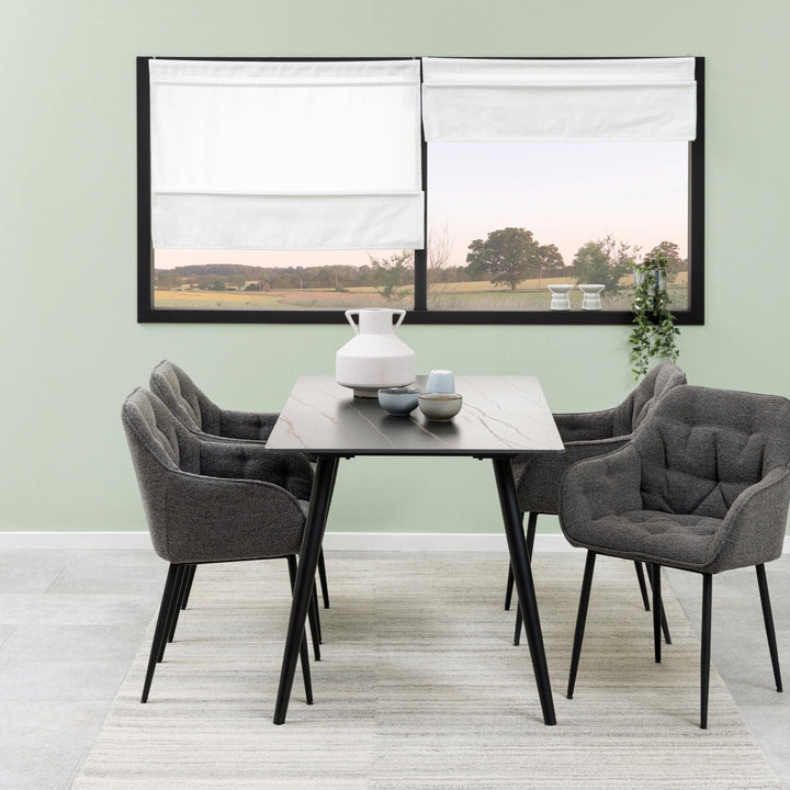 Wicklow Dining Table in Black - TidySpaces