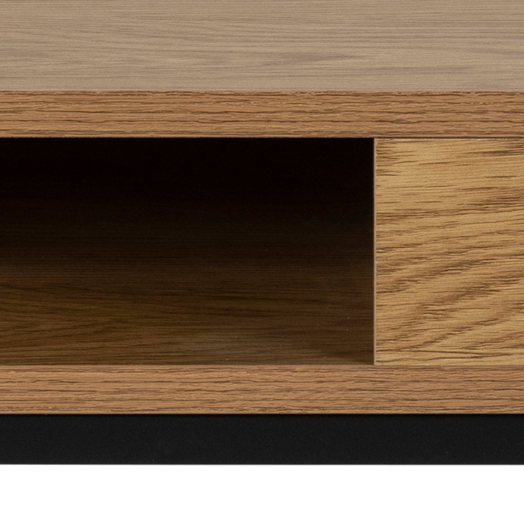 Willford Coffee Table in Oak & Black - TidySpaces