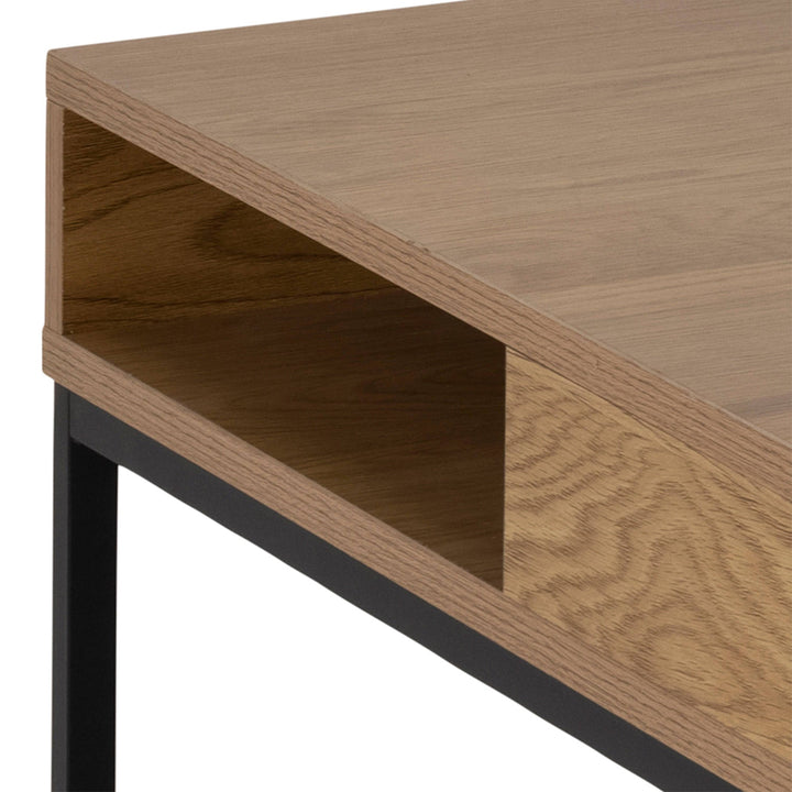 Willford Coffee Table in Oak & Black - TidySpaces