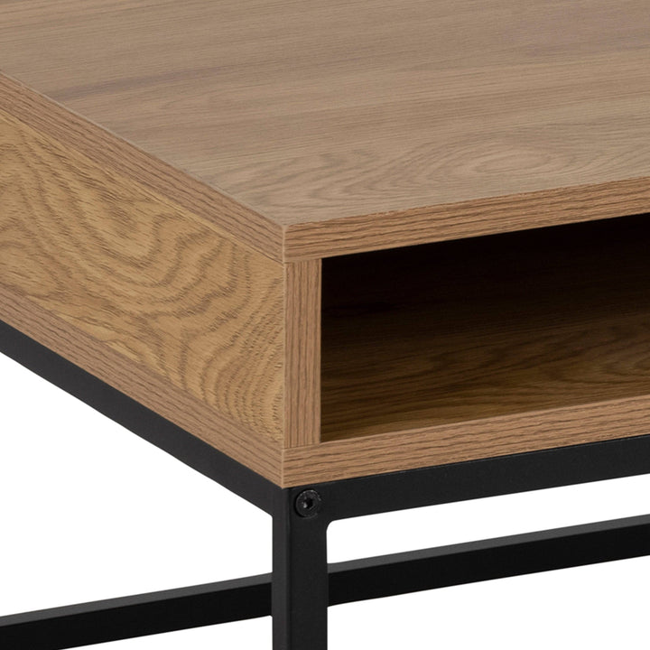 Willford Coffee Table in Oak & Black - TidySpaces