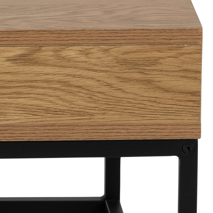 Willford Coffee Table in Oak & Black - TidySpaces