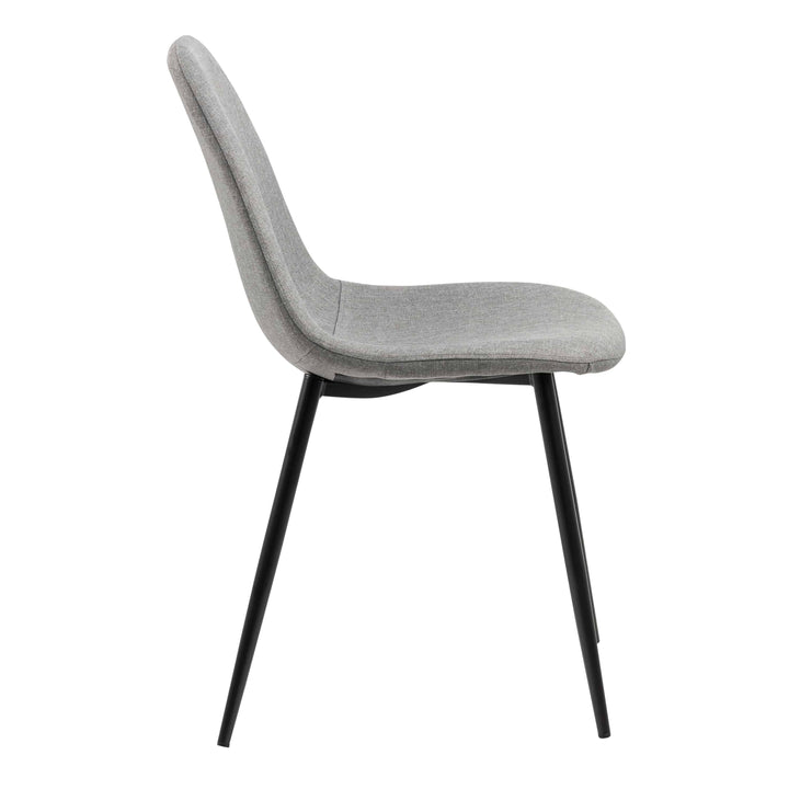 Wilma Dining Chair in Light Grey Set of 4 - TidySpaces