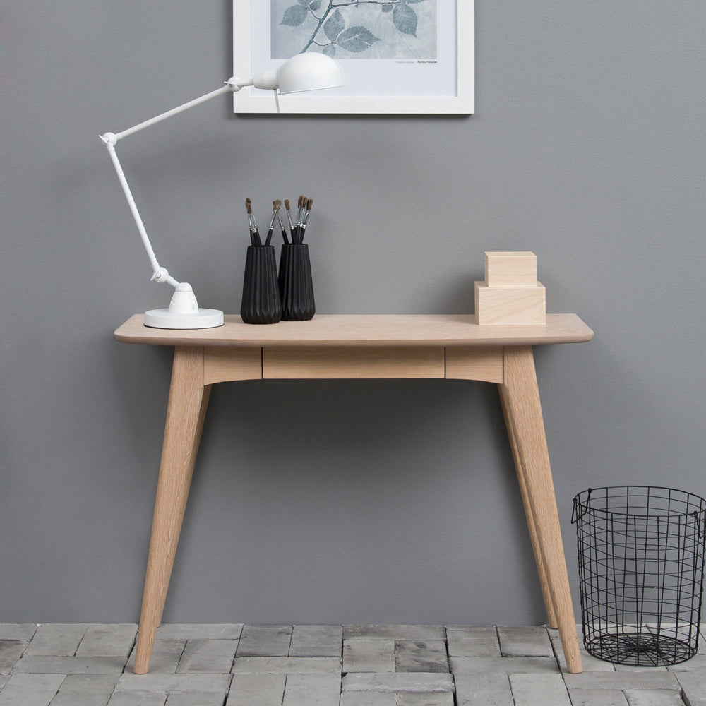 Woodstock 1 Drawer Desk in Oak - TidySpaces