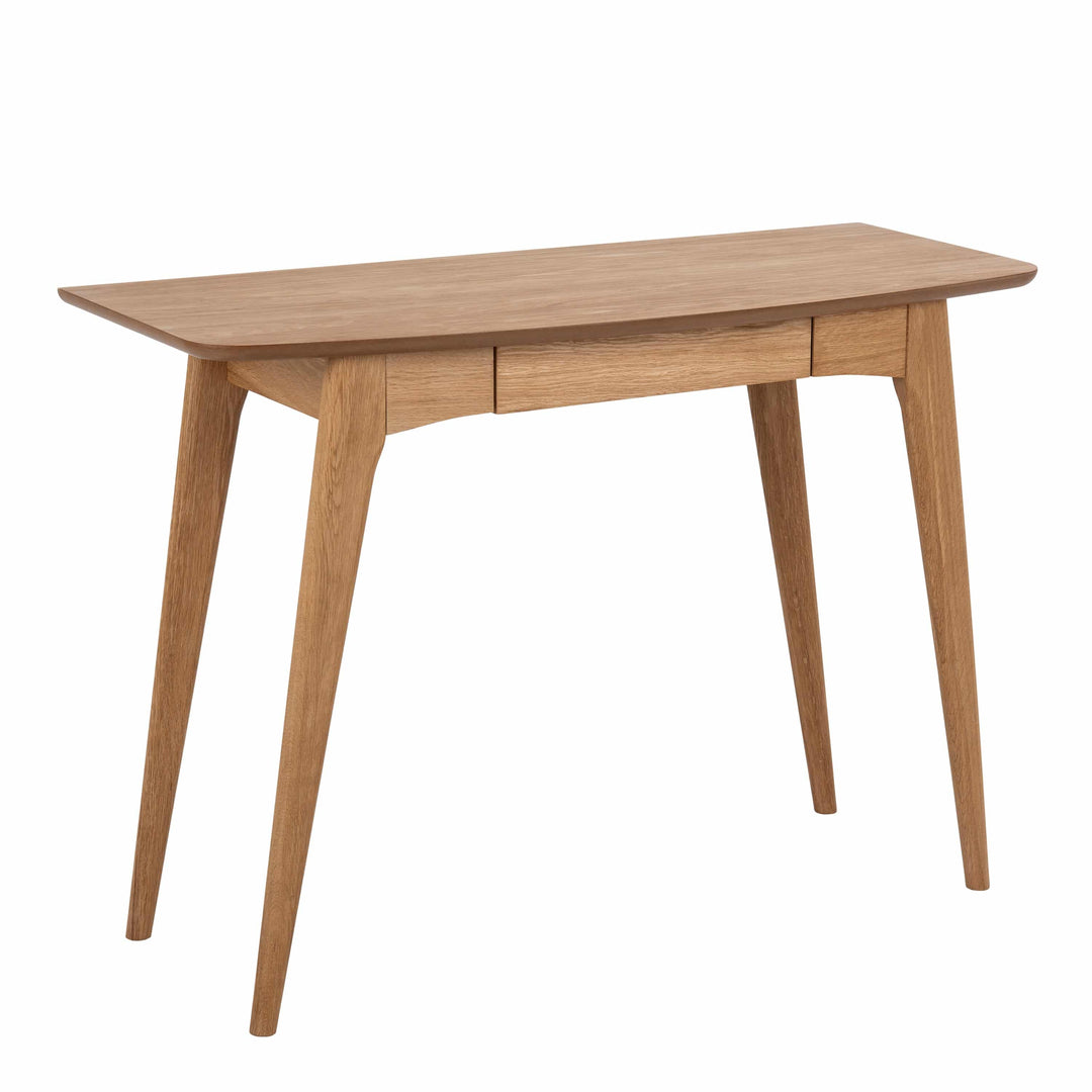 Woodstock Office Desk in Oak - TidySpaces