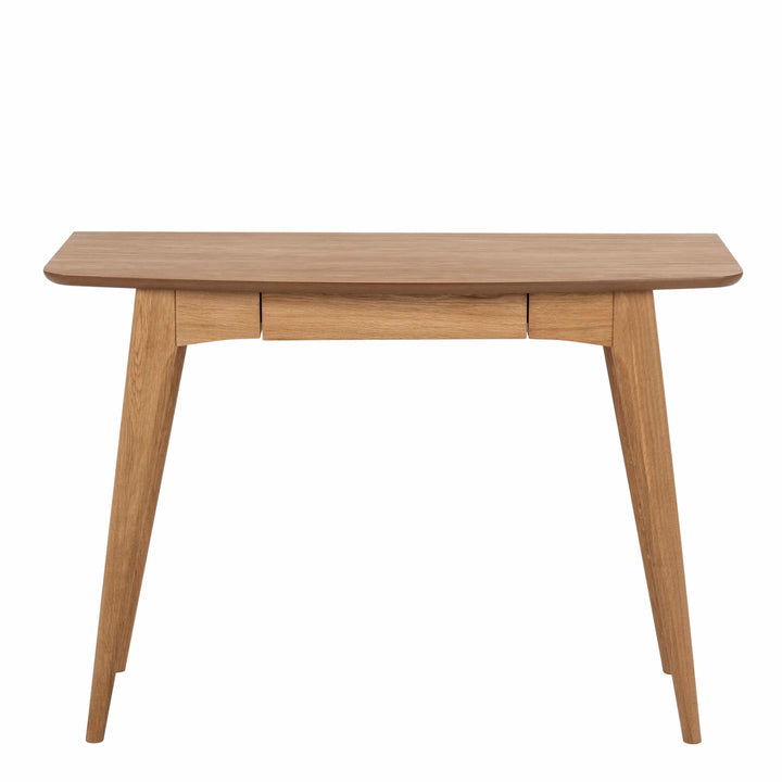 Woodstock Office Desk in Oak - TidySpaces