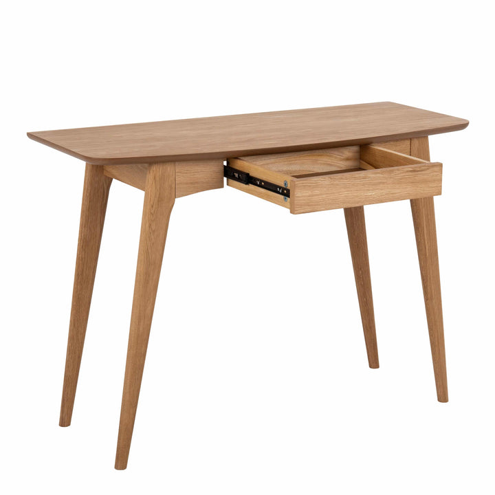 Woodstock Office Desk in Oak - TidySpaces