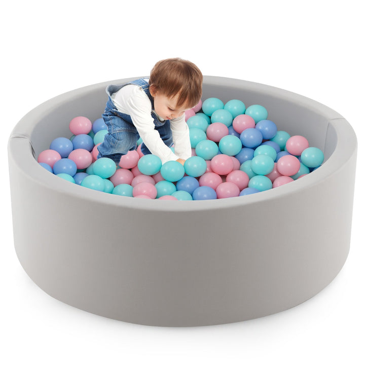 90 x 30cm Soft Round Ball Pool for Toddlers & Baby with 200 Ocean Balls and Storage Bag