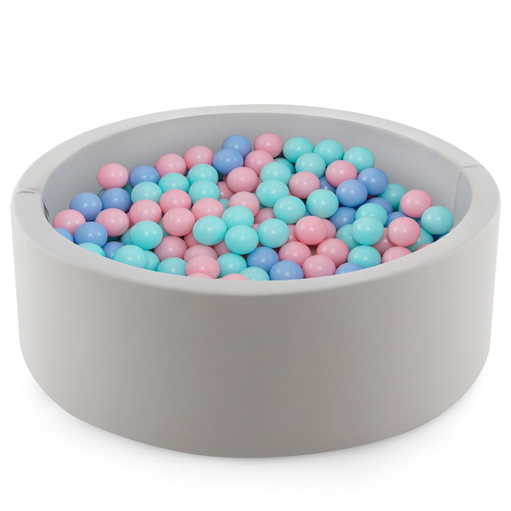 90 x 30cm Soft Round Ball Pool for Toddlers & Baby with 200 Ocean Balls and Storage Bag