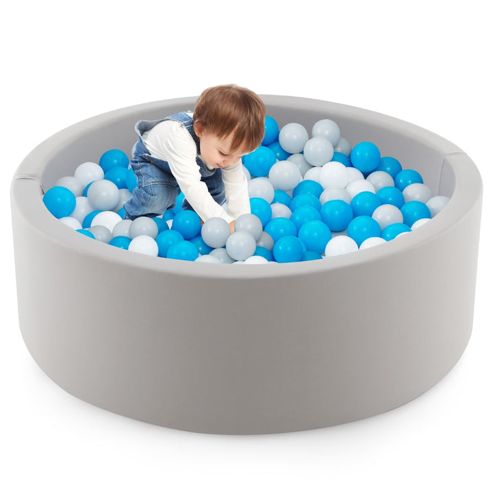 90 x 30cm Soft Round Ball Pool for Toddlers & Baby with 200 Ocean Balls and Storage Bag