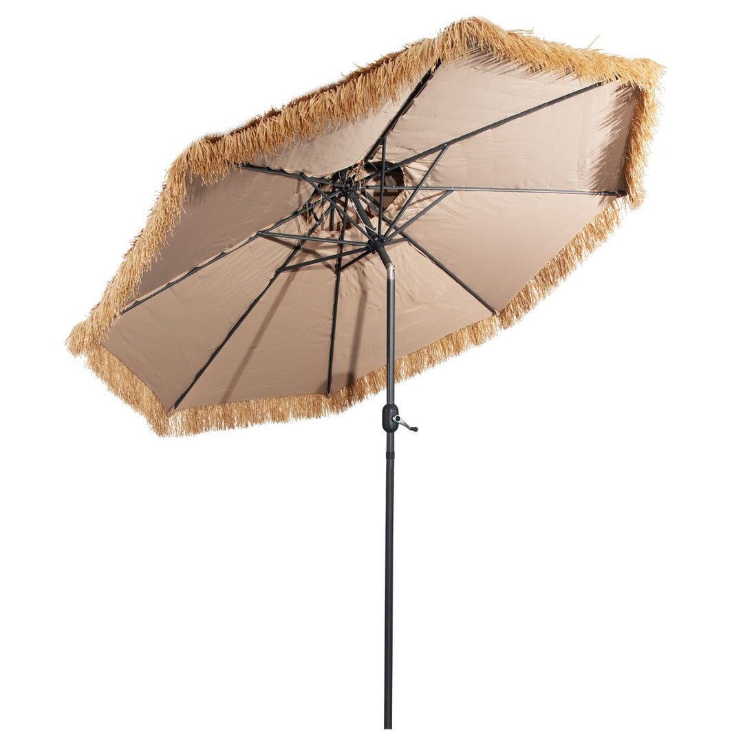3M Hula Thatched Patio Tiki Umbrella for Beach Backyard Poolside