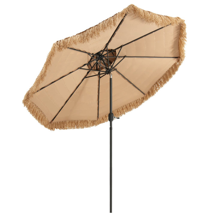 Hawaiian Style Hula Patio Beach Umbrella with 8 Ribs
