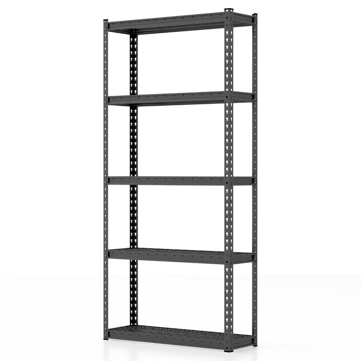 5 Tier Metal Shelving Unit with Anti slip Foot Pad for Warehouse Kitchen