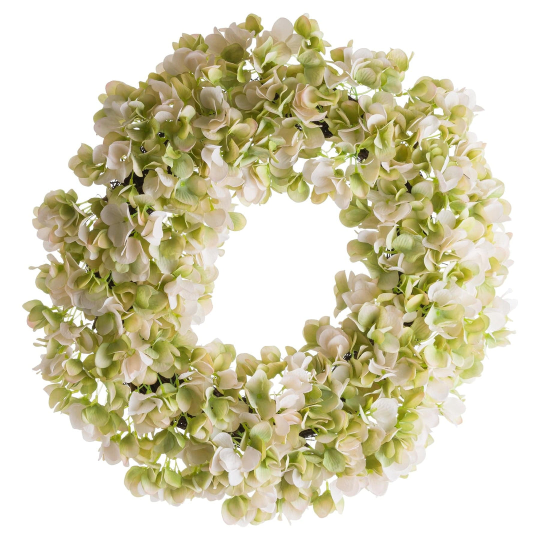 White Hydrangea Wreath - TidySpaces