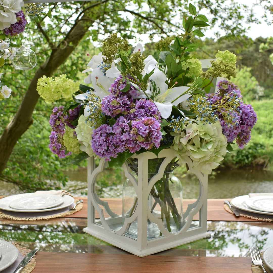 Shabby Green Single Hydrangea - TidySpaces