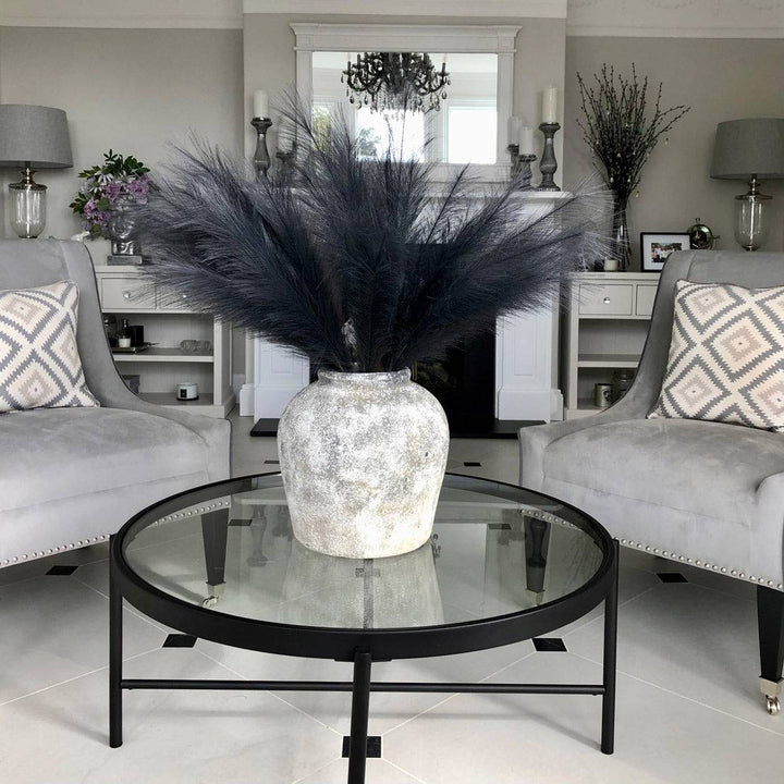 Grey Faux Pampas Grass Stem - TidySpaces