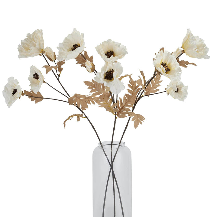 Large White Poppy Stem - TidySpaces