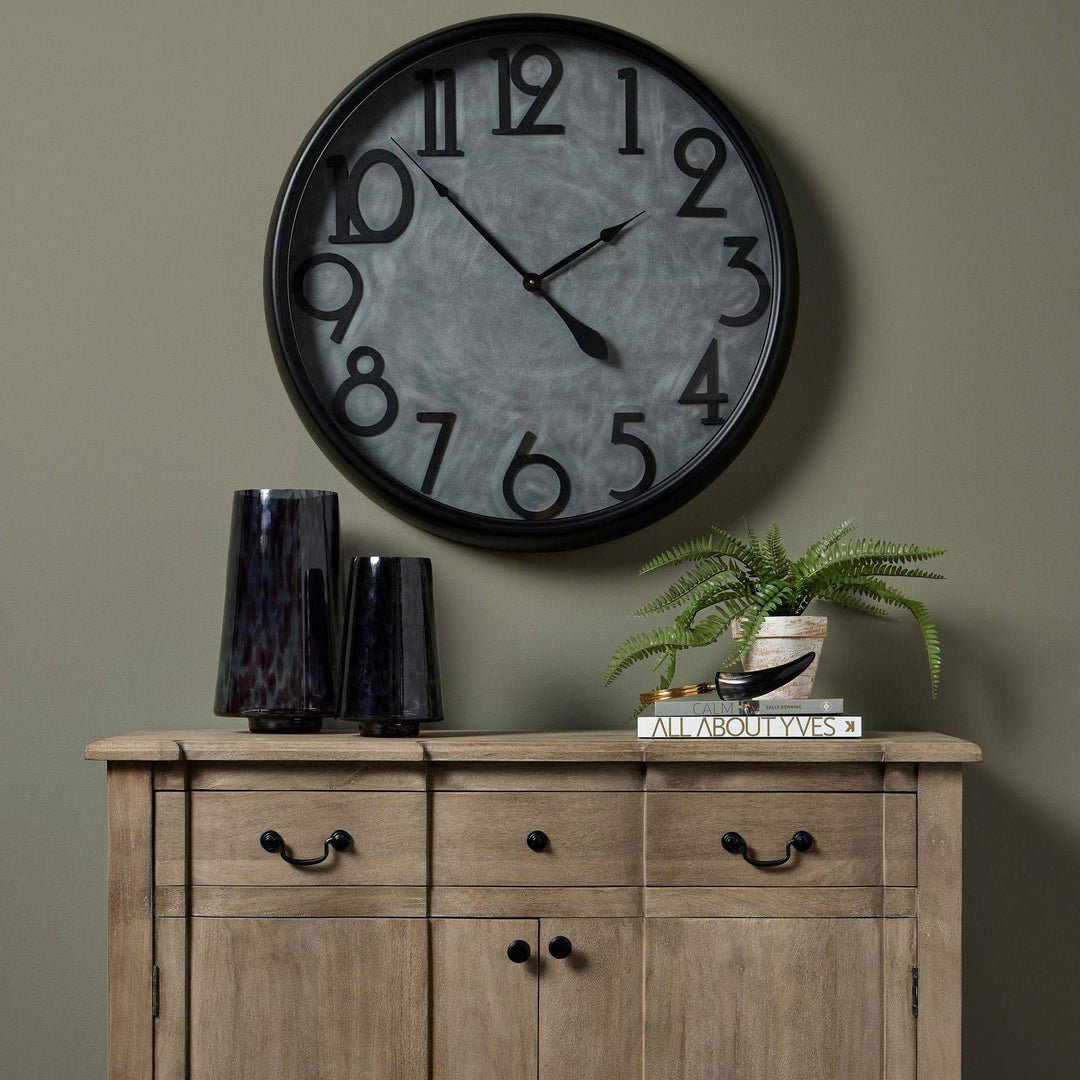 Soho Concrete Effect Large Clock - TidySpaces