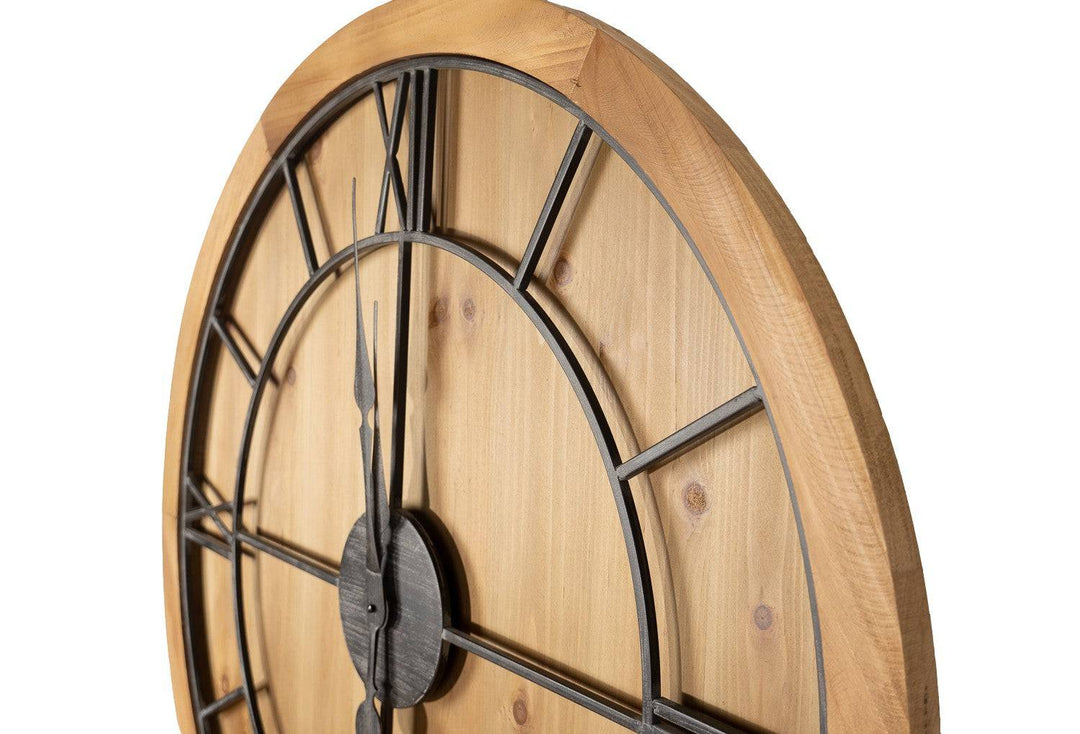 Williston Wooden Wall Clock - TidySpaces