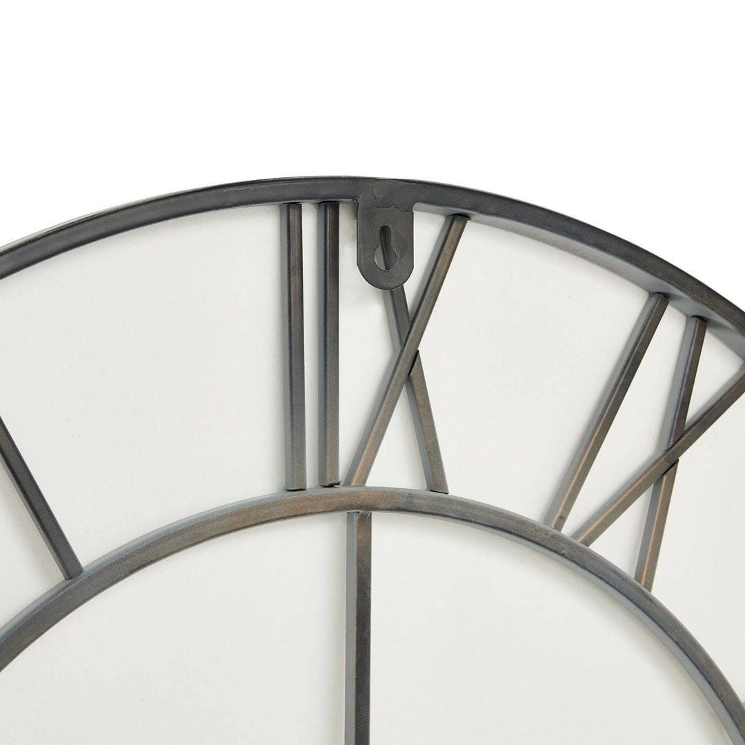 Grey Skeleton Wall Clock - TidySpaces