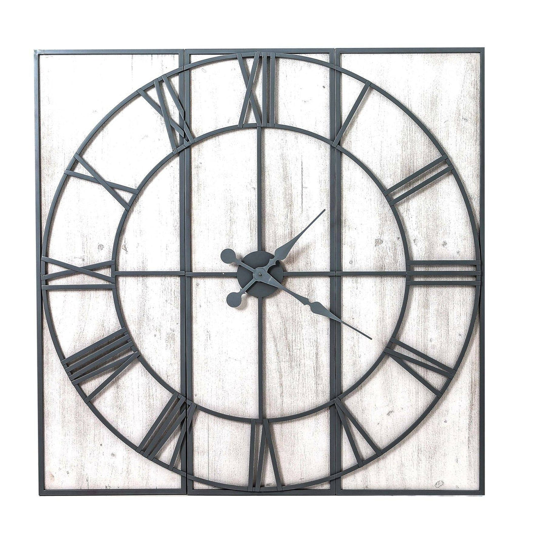 Roza Panelled Wall Clock - TidySpaces