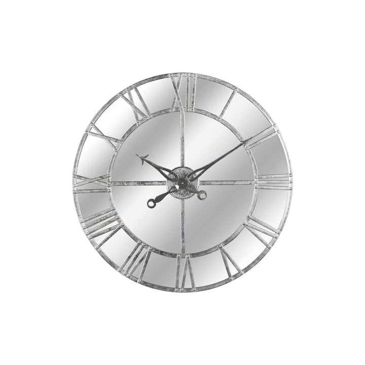Silver Foil Mirrored Wall Clock - TidySpaces
