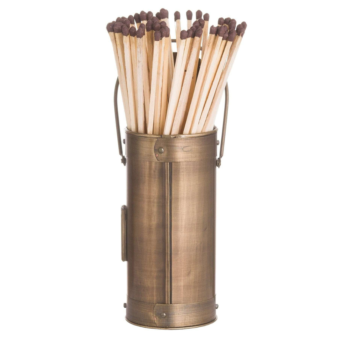 Antique Bronze Matchstick Holder With 60 Matches - TidySpaces