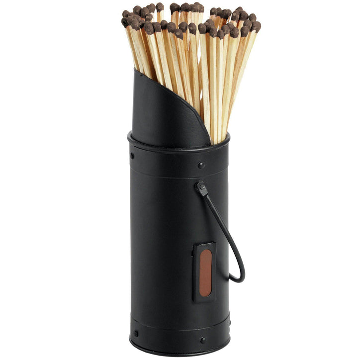 Black Matchstick Holder with 60 Matches - TidySpaces