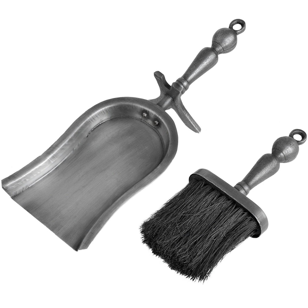 Hearth Tidy Set in Antique Pewter Effect Finish - TidySpaces
