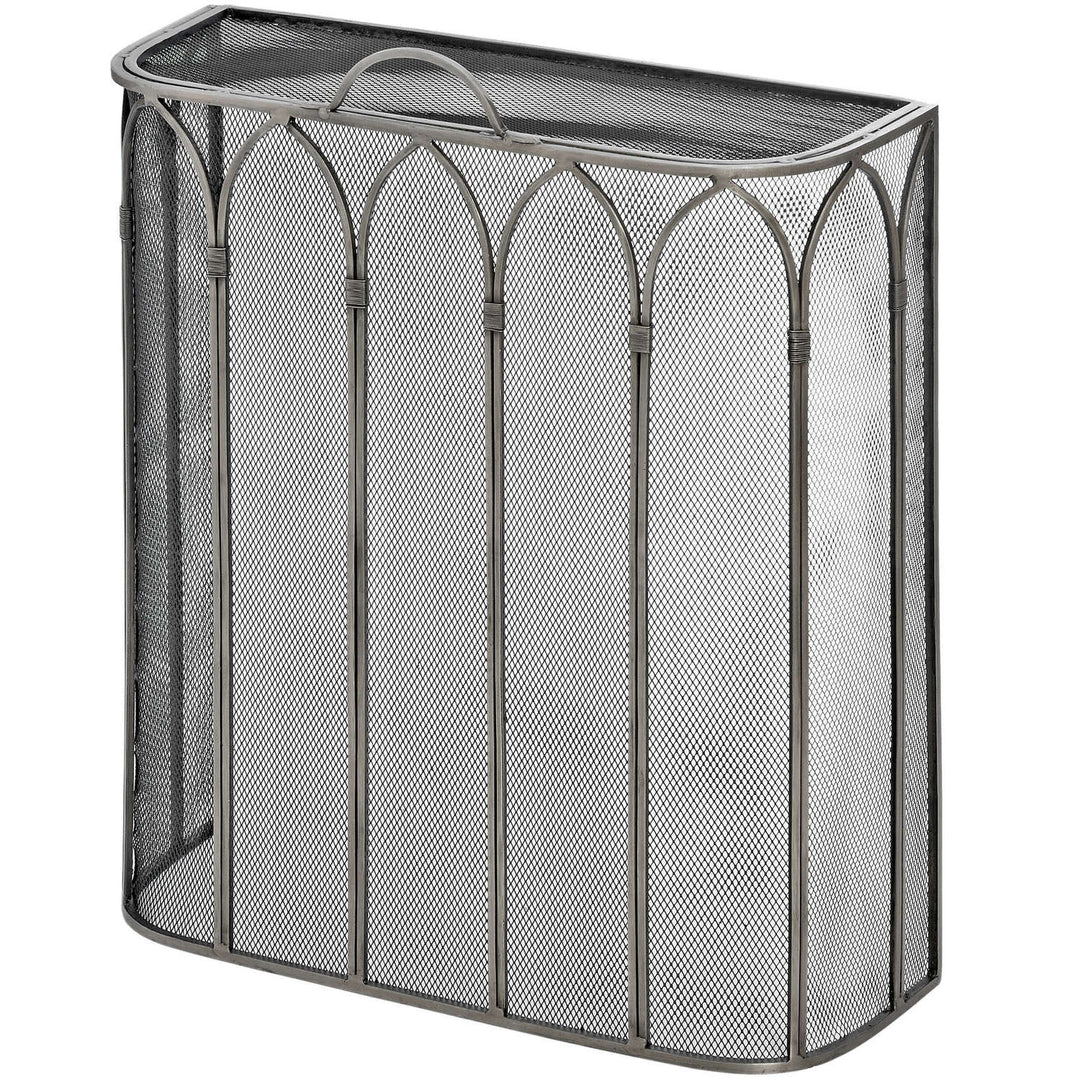 Gothic Antique Pewter Firescreen - TidySpaces