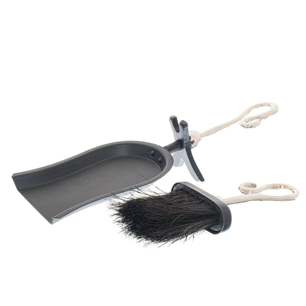 Chrome Crook Handled Hearth Tidy - TidySpaces